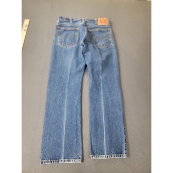Levis 517 Jeans Mens 34x30 Blue Denim Bootcut Five Pocket Zip Fly Classic Fit - Picture 13 of 14